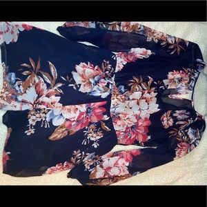 Long sleeve shorts romper